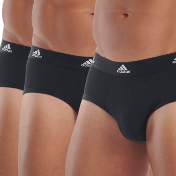 adidas 3P Active Flex Cotton Brief Sort bomuld Large Herre