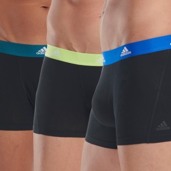 adidas 3P Active Flex Cotton Trunk Blå/Grøn bomuld Medium Herre