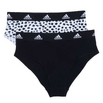 adidas Trusser 2P Bikini Brief Sort/Hvid bomuld Large Dame