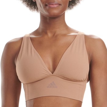 adidas Bh BOS Smart Micro 720 Seamless Plunge Bra Brun polyamid Large Dame