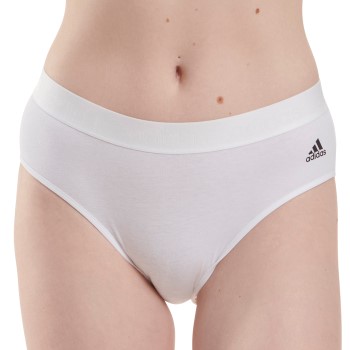 adidas Trusser Solid Cotton Bikini Style Brief Hvid bomuld Small Dame