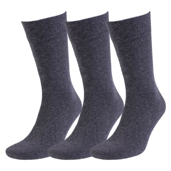 Amanda Christensen Strømper 3P True Ankle Soft Top Sock Antracit Str 39/42 Herre