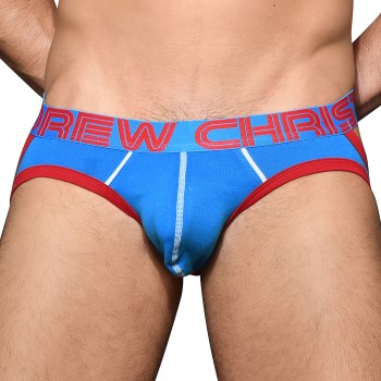 Andrew Christian Show-It Retro Pop Comfort Jock Blå/Rød bomuld Large Herre