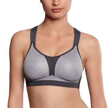 Anita Bh Active Racerback Sports Bra Gråmelerad A 70 Dame