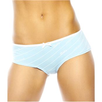 Flirty Undies Trusser Flirty Hipster Graduated Blue Blå bomuld Small Dame