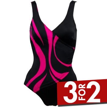 Damella Julia Basic Swimsuit Cerise 42 Dame