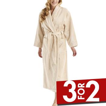 Damella Modal Terry Robe Sand Small Dame