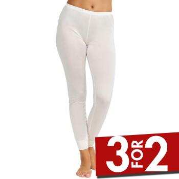 Damella Silk Leggings Elfenben silke Medium Dame