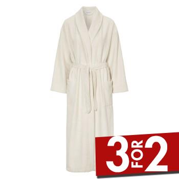 Se Damella Soft Velour Terry Robe Hvid Medium Dame ved Timarco