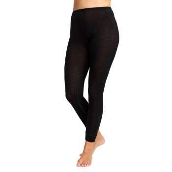 Damella Wool Leggings Sort merinould X-Small Dame