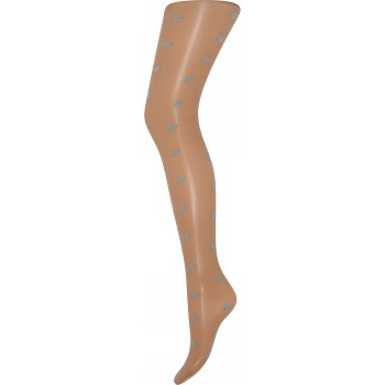 Se Decoy 19 Den Flower Tights Beige XX-Large Dame ved Timarco