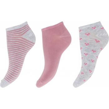 Decoy Strømper 3P Bamboo Sneaker Socks Rosa Strl 37/41 Dame