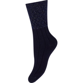 Se Decoy Strømper Cosy Mohair Lurex Sock Blå Mønster Strl 37/41 Dame ved Timarco