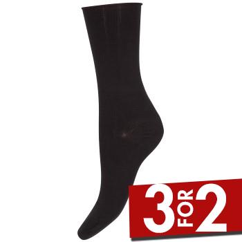 Decoy Strømper Thin Comfort Top Socks Sort Strl 37/41 Dame