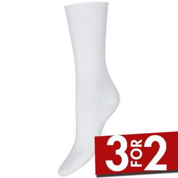 Decoy Strømper Thin Comfort Top Socks Hvid Strl 37/41 Dame