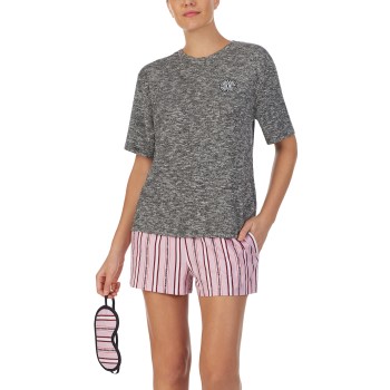 Se DKNY Homewear DKNY 100 DKNY Short Pj Set Grå/Rosa Small Dame ved Timarco