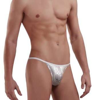 Doreanse Men G-string Sølv polyester Medium Herre