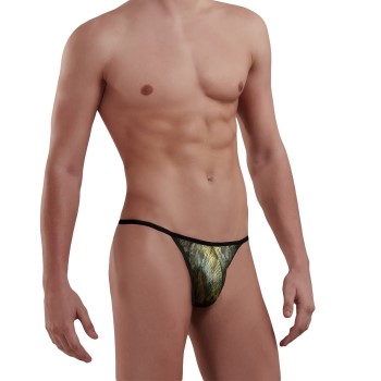 Doreanse Men G-string Grøn polyester Large Herre