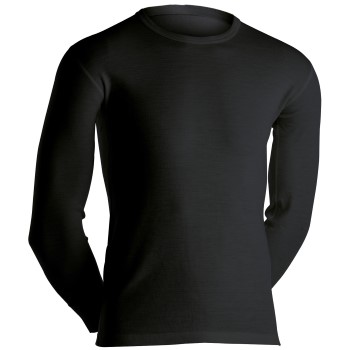 Se Dovre Long Sleeve Wool Crew Neck Sort merinould Small Herre ved Timarco