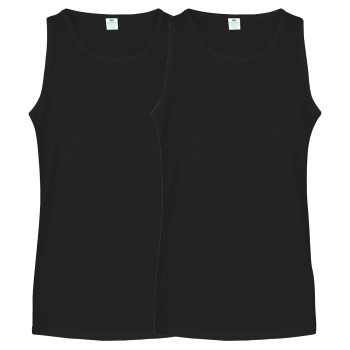 Dovre 2P Organic Cotton Singlet Sort økologisk bomuld Small Herre