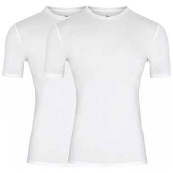 Dovre 2P Organic Cotton T-shirt Hvid økologisk bomuld Small Herre