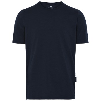 Dovre Organic Wool  Crew Neck T-shirt Marineblå merinould Small Herre