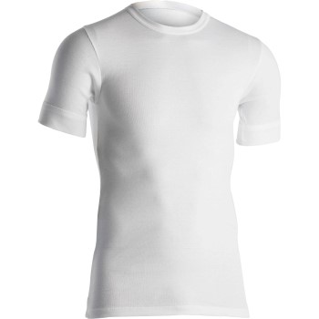 Dovre Rib T-Shirt Hvid bomuld Medium Herre