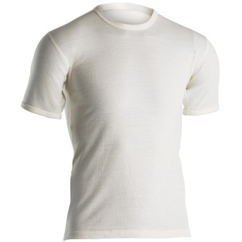 Se Dovre Wool T-shirt Hvid merinould Small Herre ved Timarco