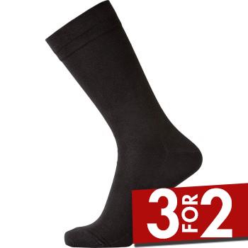 Egtved Strømper Bamboo No Elastic Sock Sort Str 40/45 Herre