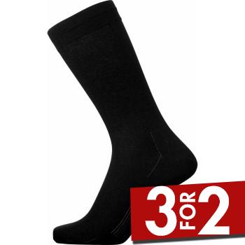 Egtved Strømper Bamboo Socks Sort Str 45/48 Herre