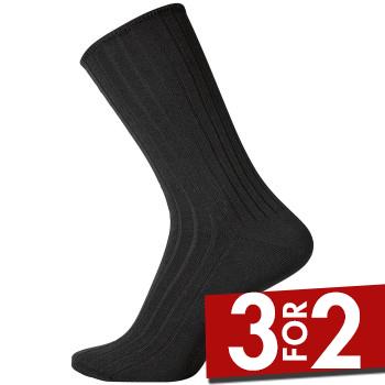 Egtved Strømper Cotton No Elastic Socks Sort Str 45/48 Herre