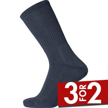 Egtved Strømper Cotton Terry Sole Sock Marineblå Str 40/45 Herre