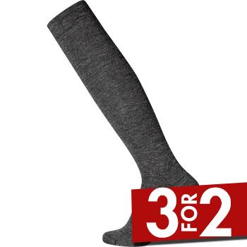 Egtved Strømper Wool Kneehigh Twin Sock Mørkgrå  Str 40/45 Herre