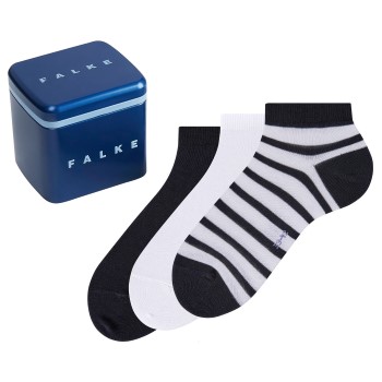 Falke KGaA Falke Strømper 3P Ankle Sock Happy Box Hvid bomuld Str 43/46