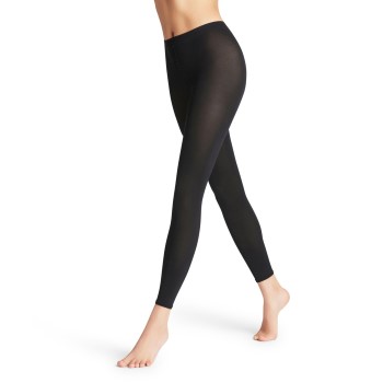 Se Falke KGaA Falke Strømpebukser Women Cotton Touch Leggings Sort Large Dame ved Timarco