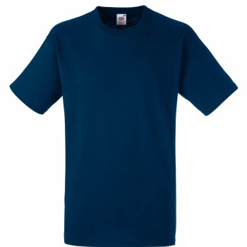 Fruit of the Loom Heavy Cotton T Marineblå bomuld Large Herre