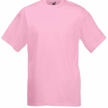 Fruit of the Loom Valueweight Crew Neck T Rosa bomuld Large Herre