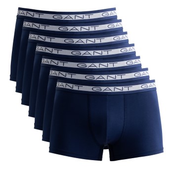 Gant 7P Basic Cotton Boxer Trunks Marineblå bomuld Small Herre