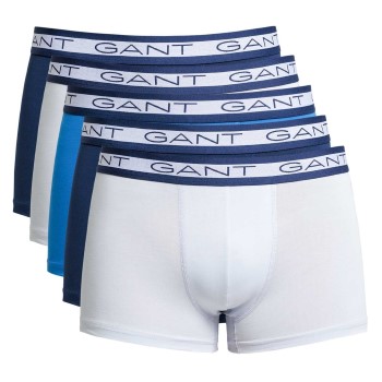 Gant 5P Basic Trunks Blå/Hvid bomuld XX-Large Herre