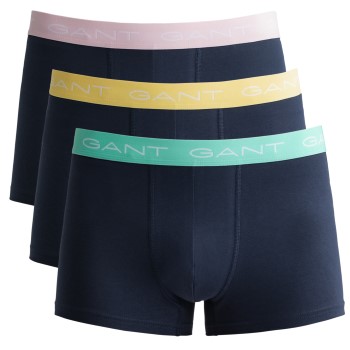 Gant 3P Cotton Jersey Trunks Rosa/Gul bomuld X-Large Herre