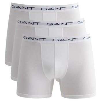 Gant 3P Cotton Stretch Boxer Hvid bomuld X-Large Herre