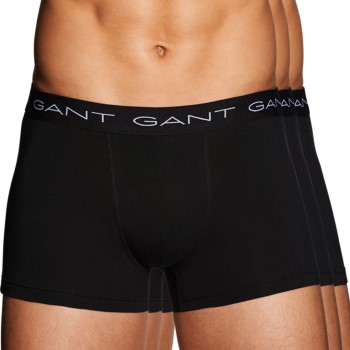 Gant 3P Essential Basic CS Trunks Sort bomuld Medium Herre