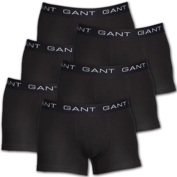 Gant 6P Essential Basic CS Trunks Sort bomuld Large Herre