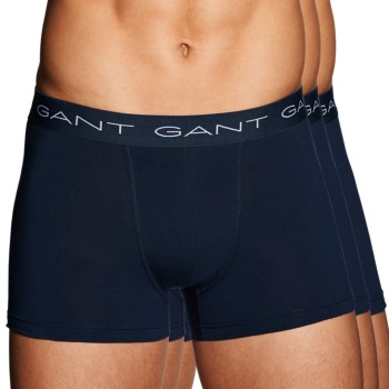 Gant 3P Essential Basic CS Trunks Marineblå bomuld Medium Herre