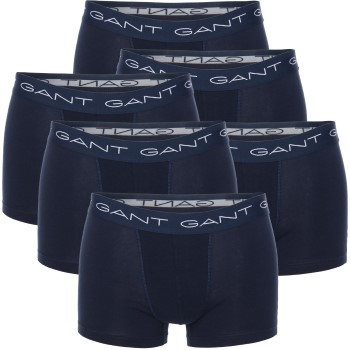 Gant 6P Essential Basic CS Trunks Marineblå bomuld Large Herre