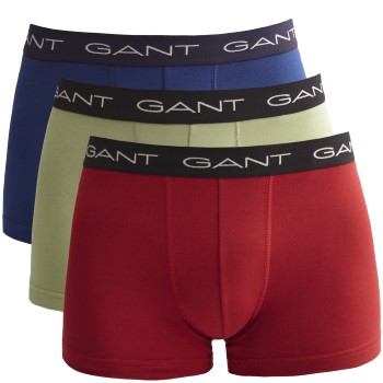 Gant 3P Trunk Rød/Grøn bomuld Medium Herre