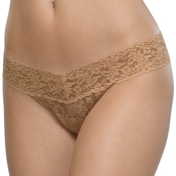 Hanky Panky Trusser 3P Low Rise Thong Brun nylon One Size Dame