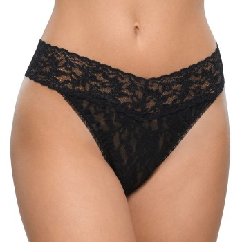 Hanky Panky Trusser Original Rise Thong Sort nylon One Size Dame