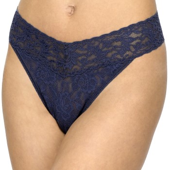 Hanky Panky Trusser Original Rise Thong Marineblå nylon One Size Dame