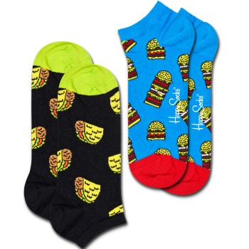 Happy socks Strømper 2P Foodie Low Sock Flerfarvet bomuld Str 41/46